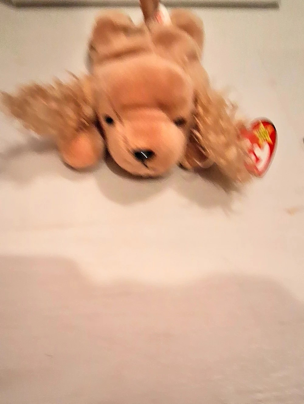 Ty SpunkyPlush Dog Stuffed Animal Brown